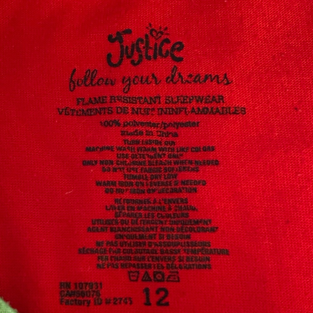 Justice 2 in 1 pjs - Picture 7 of 8